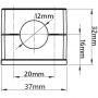 5x OBEJMA POJEDYNCZA 12 mm MOCOWANIE PRZEWODÓW HYDRAULICZNYCH